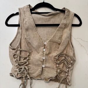 Stretch Denim Vest